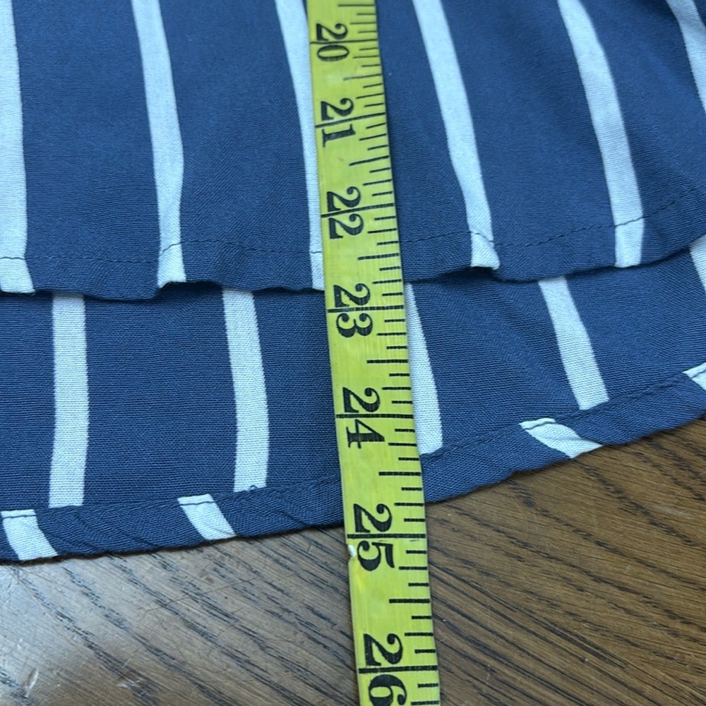 KAFFE Navy and White Striped Blouse - Picture 11 of 11